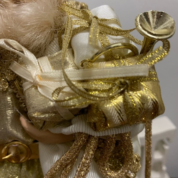 12” Father Christmas Gorgeous in Gold/White - Picture 11 of 13